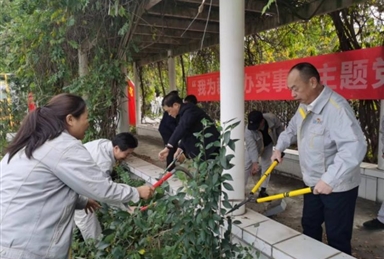 潤澤水利公司黨支部與機關(guān)第一支部聯(lián)合開展“我為群眾辦實事”主題黨日活動