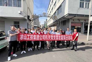創(chuàng)建文明城市黨員先行-涼山工投集團(tuán)公司機(jī)關(guān)支部開展主題黨日活動(dòng)