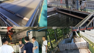 涼山州水電設(shè)計院設(shè)計咨詢有限公司總經(jīng)理陳廷利觀摩“西昌市供排水總公司北山水廠”